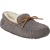 Fireside by Dearfoams Victor Shearling Moccasin Slippers with Tie