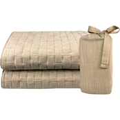 BedVoyage Melange Viscose from Bamboo and Cotton Quilted Standard Shams 2 pk.