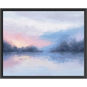 Inkstry Twilight Sky Framed Canvas Giclee Print