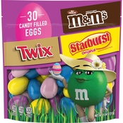Mixed M&Ms, Starburst and Twix Prefilled Easter Eggs, 11.04 oz.