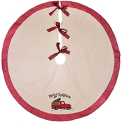 Manor Luxe Christmas Truck Christmas Tree Skirt 56 in. Round