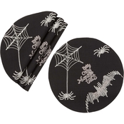 Manor Luxe Happy Halloween Double layer 16 in. Placemats Set of 4