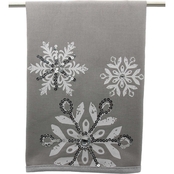 Manor Luxe Glistening Snow Christmas Tea Towel