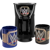 WWE Single Cup Coffee Maker with 2 Mugs