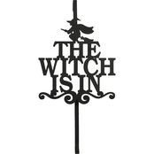 National Tree Company 18 in. Halloween 'The Witch Is In' Wreath Hanger