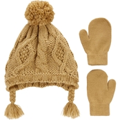 Carter's Toddlers Trapper Hat and Mittens Set
