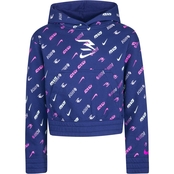 3BRAND by Russell Wilson Nike Girls Printed Cropped Pullover Hoodie