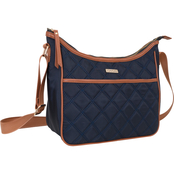 Joan & David Diamond Quilted Crossbody Insulated Lunch Tote
