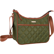 Joan & David Diamond Quilted Crossbody Insulated Lunch Tote