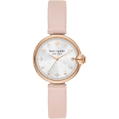 Kate Spade New York Chelsea Park Three Hand Date Pink Leather Watch KSW1785