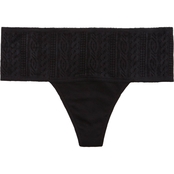 Aerie Cable Lace Thong Underwear