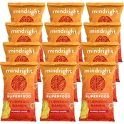 Mindright Nootropic Infused Turmeric Ranch Popped Chips 12 pk., 4 oz. each