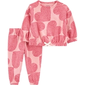 Carter's Infant Girls Heart Top and Pants 2 pc. Set