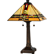 Dale Tiffany Palo 24.5 in. Tiffany Mission Table Lamp