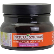 Natural Solution Himalayan Pink Salt Body Scrub with Lavender Oil, 12.3 oz.