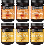 Sauce Goddess Sticky Sweet & Spicy Mixed 6 pack,  88.8 oz. total