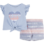 Levi's Toddler Girls Tee and Woven Shorts 2 pc. Set