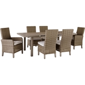 Signature Design by Ashley Beach Front 7 pc. Outdoor Dining Set w Beachcroft Chairs
