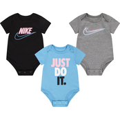 Nike Infant Boys Let's Be Real Bodysuits 3 pk.