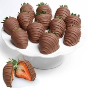 Deli Direct Lillie & Pearl Belgian Milk Chocolate Covered Strawberries, 12 pc.