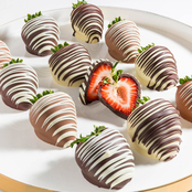 Deli Direct Lillie & Pearl Classic Belgian Chocolate Covered Strawberries, 12 pc.