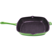 Berghoff Neo 11 in. Cast Iron Square Grill Pan, Green