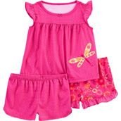 Carter's Toddler Girls 3 pc. Dragonfly Loose Fit Pajamas