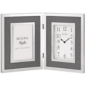 Bulova Polished Picture Frame Clock B1235
