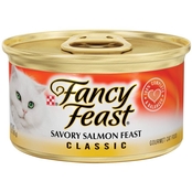 Fancy Feast Classic Savory Salmon Feast Cat Food 3 oz.