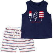 Carter's Infant Boys 4th of July Tank and Shorts 2 pc. Set