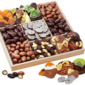 Lillie & Pearl Spectacular Belgian Chocolate Covered Dried Fruit and Nut Gift Tray