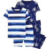Carter's Infant Boys Palm Tree 100% Cotton Snug Fit 4 pc. Pajama Set