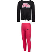 Nike Little Girls Tie Front Tee and Leggings 2 pc. Set