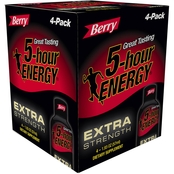 5 Hour Energy Extra Strength Drink, 4 Pk.