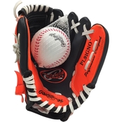 Rawlings Players Series 9 In. T-Ball Glove with Ball, Orange