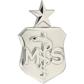 Air Force Senior Medical Service Badge, Mirror Finish, Regular Size