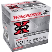 Winchester Super-X 20 Ga. 2.75 in. #7.5 2.5 Dram 0.875 oz. Shotshell, 25 Rounds