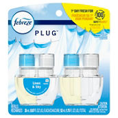 Febreze PLUG Linen and Sky Dual Oil Refill Air Freshener 2 pk.