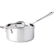 All-Clad Stainless Steel 6 qt. Deep Saute Pan with Lid