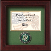 Army Seal 8 x 8 in. Mahogany Medallion Frame