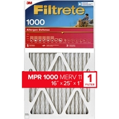 Filtrete Allergen Defense Air Filter 1000 MPR 16 x 25 x 1 in. 1 pk.