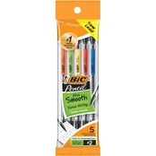 BIC Pencil Xtra Smooth Medium 0.7mm Point Mechanical Pencils 5 pk.