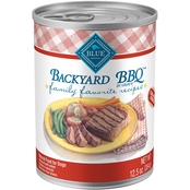 Blue Buffalo Family Favorite Recipes Backyard BBQ Canned Dog Food 12.5 oz.