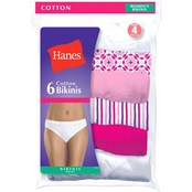 Hanes Assorted Cotton Bikinis 6 pk.