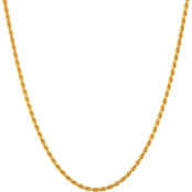 Karizia Gold Plated Sterling Silver 18'' Rope Necklace