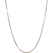 Karizia Gold Plated Sterling Silver 18 in. Round Snake Necklace