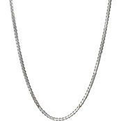 Sterling Silver Womens 1mm Box Chain 3D Blender Pendant Necklace