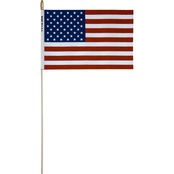 Seasonal Designs 4 x 6 in. USA Hand Flag 4 pk.