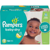 Pampers Baby Dry Diapers Size 5 (27+ lb.) Choose Count