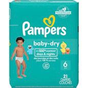 Pampers Baby Dry Size 6 Jumbo 21 ct.